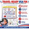 image:imageWikki Stix USA Fun Paks 20 Individually Wrapped Travel Activity Packs for Kids 160 USA Landmark Playsheets MessFree Road Trip Airplane Party Favor amp Classroom Activity Made in USA