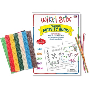 image:imageWikki Stix Preschool Activity Book  72 Reusable Wikki Stix with 28 Pages amp 30 Activities  Educational Toy for Toddlers amp Kids  Fine Motor Skills School Readiness Travel Classroom No Mess Fun
